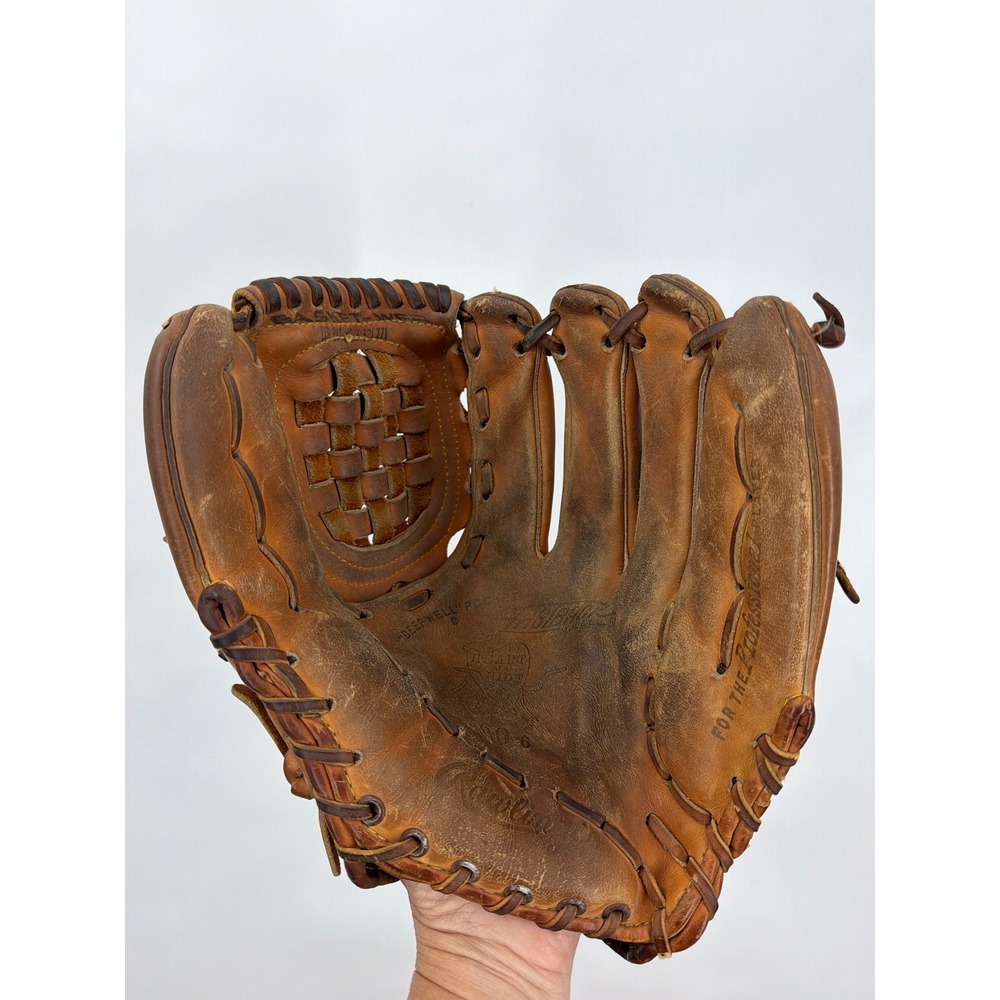 Vintage Rawlings PRO B Heart of the Hide Baseball Glove Basket Web RHT 12.5 Inch
